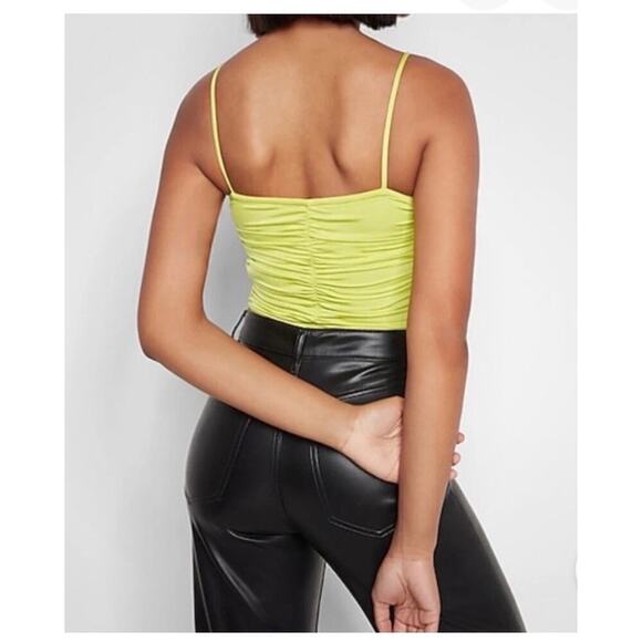 Express Body Contour Ruched Bodysuit XS - Picture 2 of 6